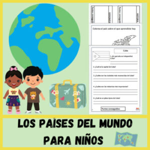 Mega Paquete de Preguntas sobre Países para K-5 | Más de 60 Países con Actividades de Comprensión y Escritura
